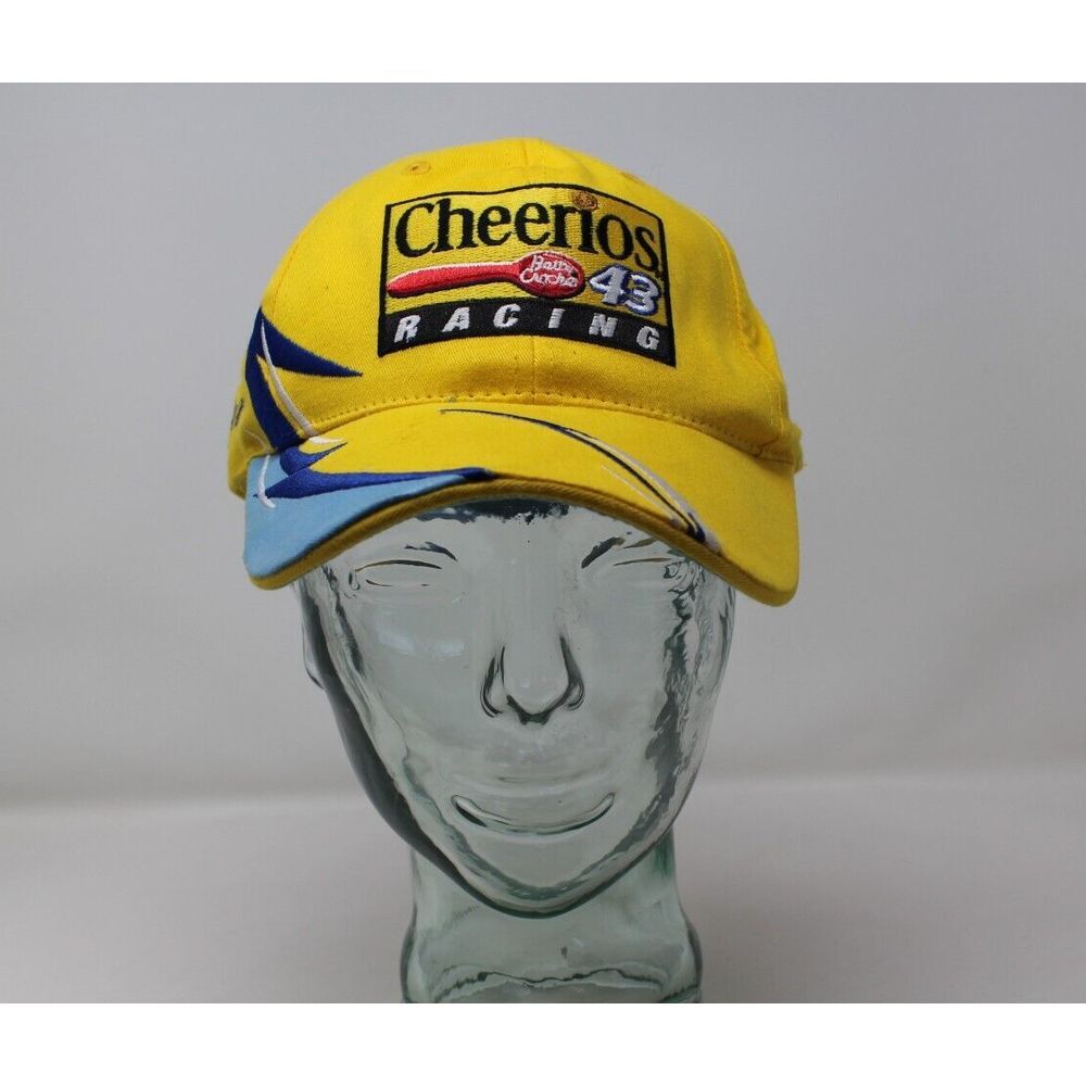 Checkered Flag Sports Cheerios Racing Petty Pit Cap Hat Bobby Labonte Vintage 43